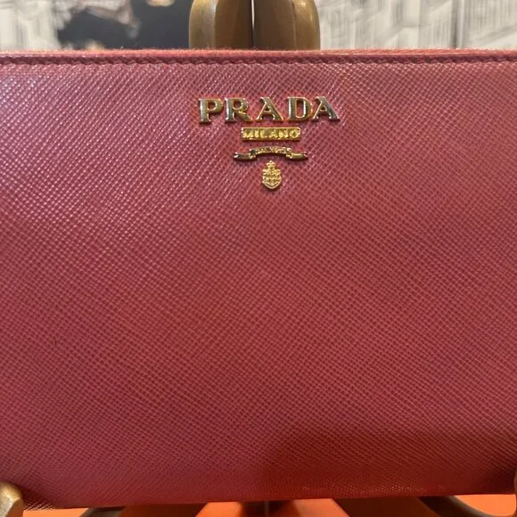 Prada Saffiano Leather Zip Around Long Wallet - Picture 2 of 10